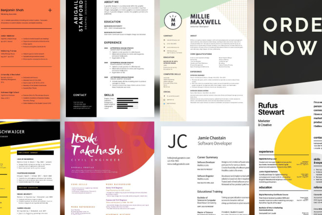 I will design a modern and minimal resume,CV to win your dream job