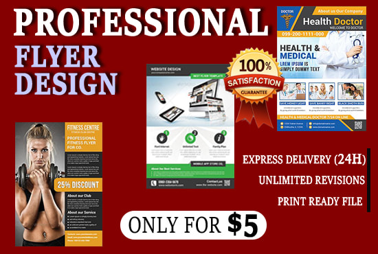 I will design a professional awesome business flyer and brochure
