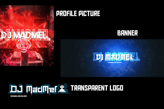 I will design a professional dj banner and logo