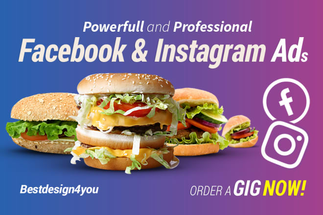 I will design a professional facebook ads, instagram ads or cover