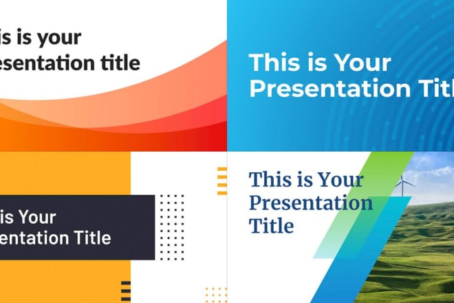 I will design a professional powerpoint presentation