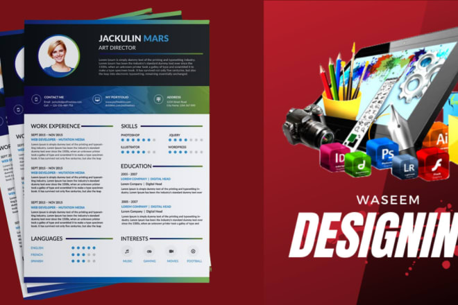 I will design a professional resume or cv for you