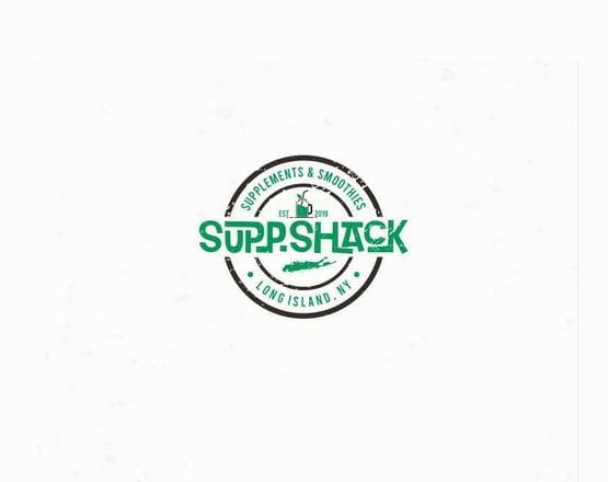 I will design a stamp style logo for the supp shack