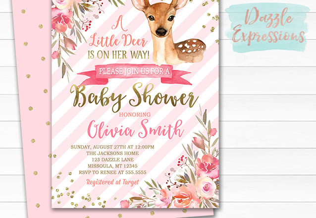 I will design amazing baby shower flyer