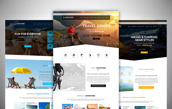 I will design amazing PSD web templates with latest design trends