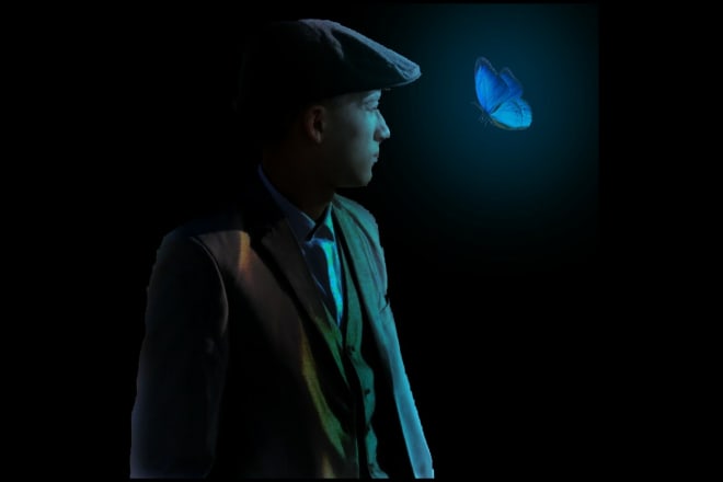 I will design and create anything you want with a luminous butterfly