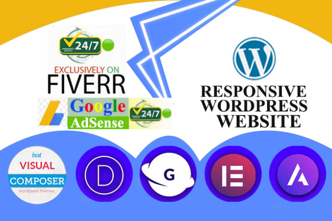 I will design and develop a responsive wordpress website professionally with SEO