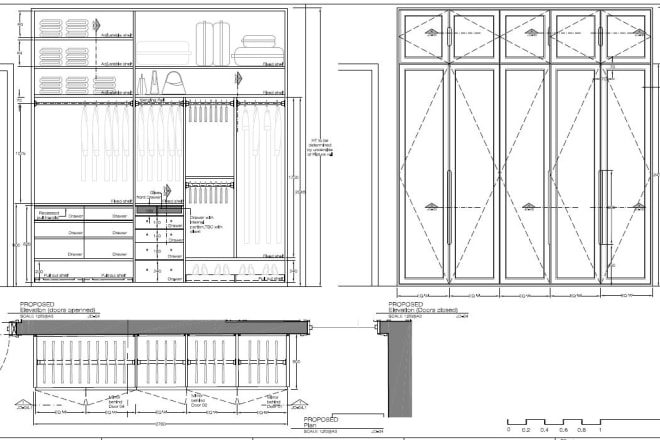 I will design and draw interior joinery and furniture layout
