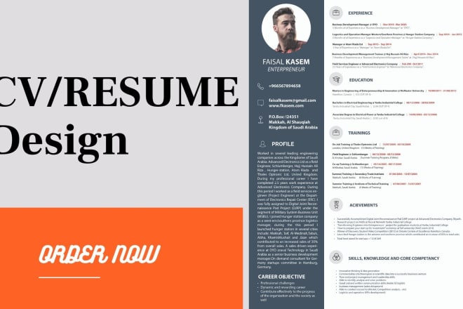 I will design and modify resume, cv, cover letter, invoices