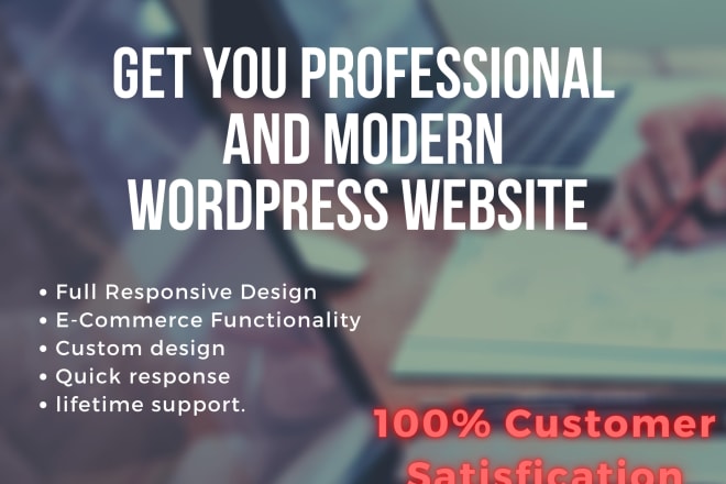 I will design and redesign any wordpress website and ecommerce site