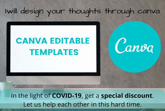 I will design anything using canva editable