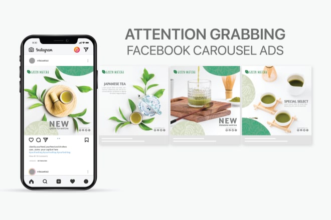 I will design attention grabbing facebook carousel ads