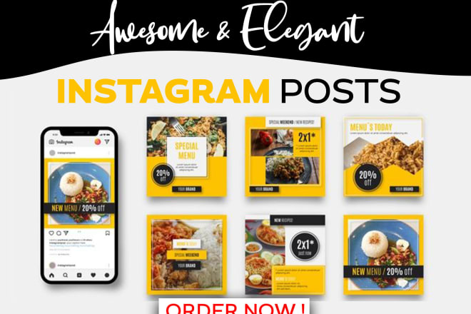 I will design awesome instagram or fb posts or stories