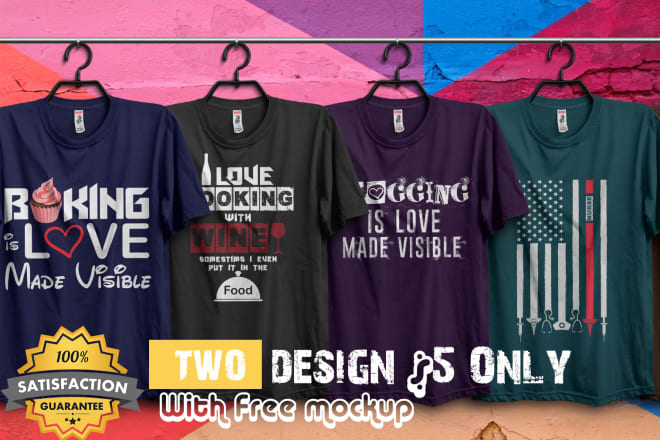 I will design awesome t shirt for you with in 12 hours