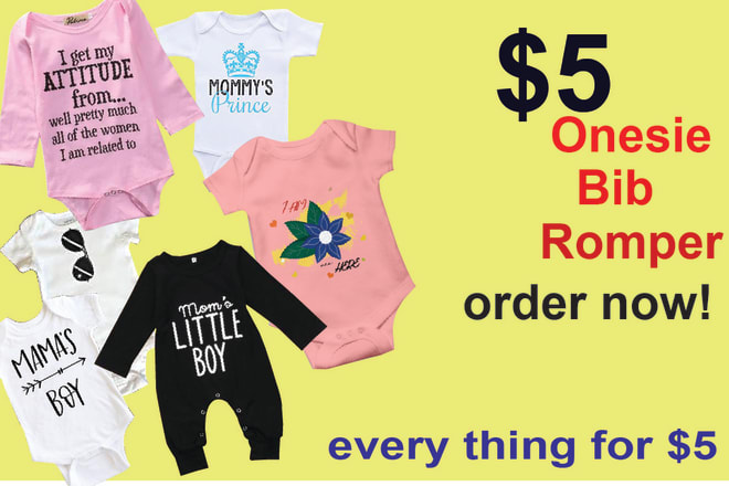 I will design baby onesies, t shirts and bibs