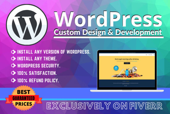 I will design business, professional, responsive wordpress website