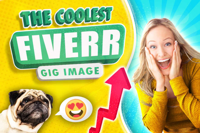 I will design catchy and high quality fiverr gig image thumbnail
