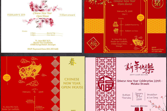I will design cny greeting card and angpao design