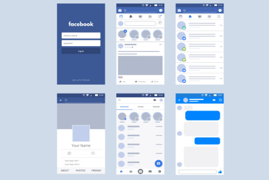 I will design cool ui ux wireframe for web and mobile application