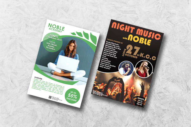 I will design creative flyers and brochure