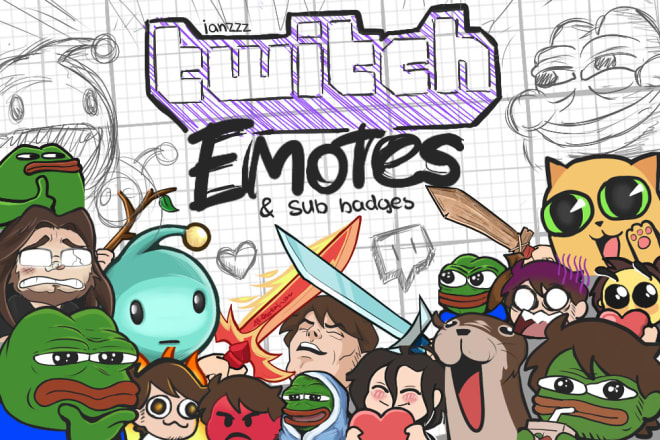 I will design custom character twitch emotes or badges