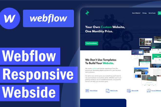 I will design, develop, build webflow website, redesign and fix, fully responsive, SEO