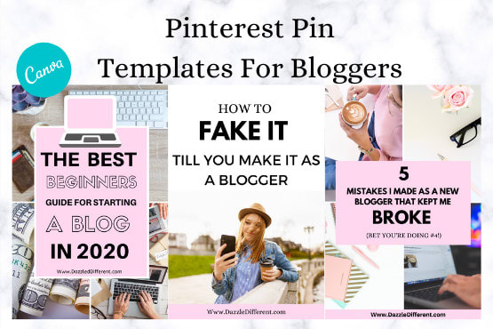 I will design editable canva pinterest pin templates