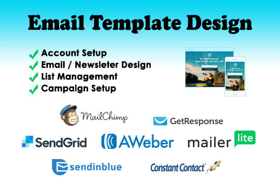 I will design editable email template and newsletter