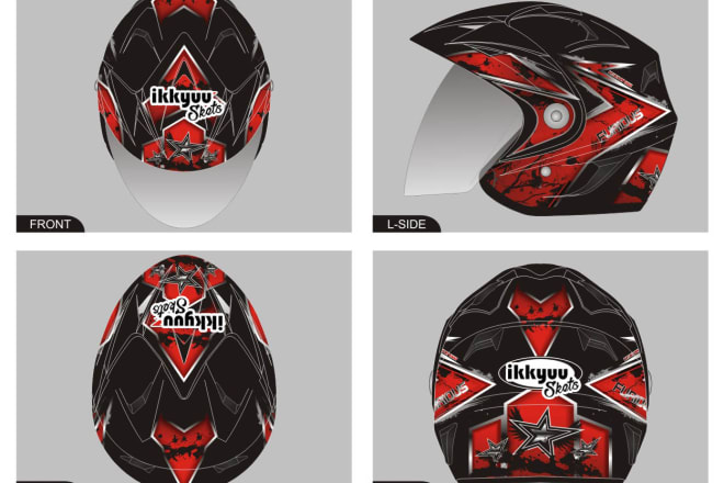 I will design helmet sticker decal