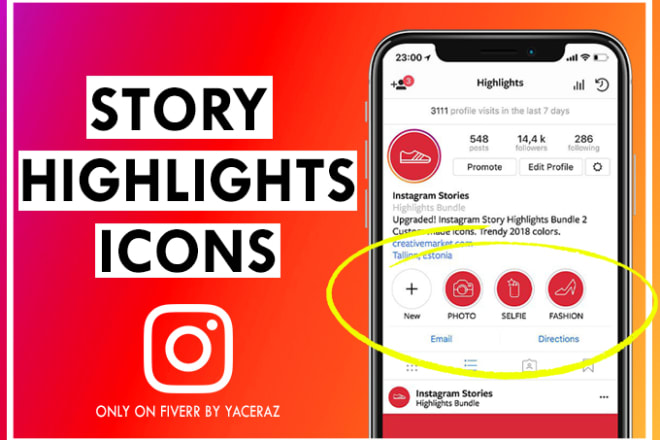I will design luxurious instagram highlight icons in less than 24h