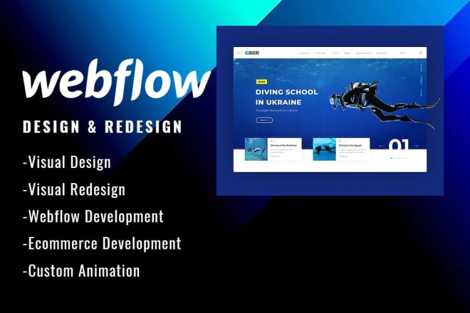 I will design or redesign brand webflow website