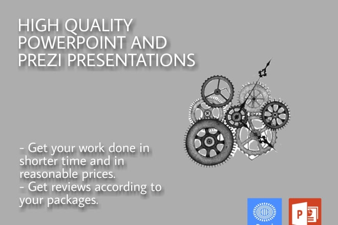 I will design prezi or powerpoint prenentation for you