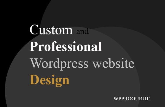I will design professional business or ecommerce wordpress website