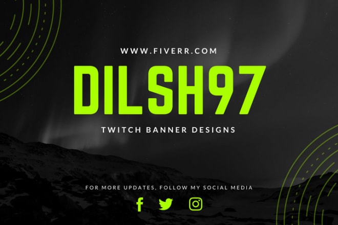 I will design professional twitch, soundcloud, linkedin banners
