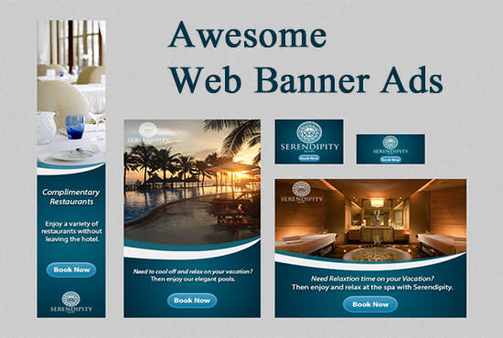 I will design professional web banner ad, banner ads