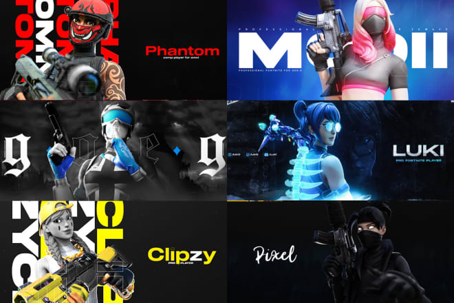 I will design professional youtube gaming channel art banner