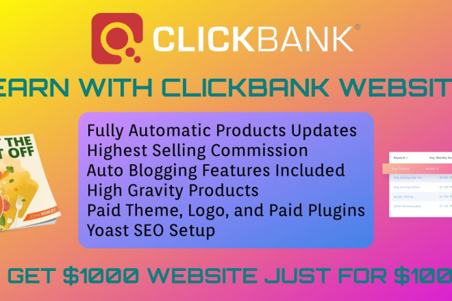 I will design ready to earn clickbank website