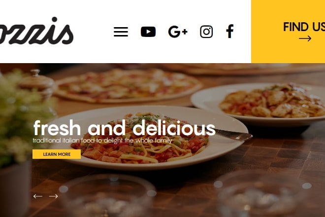 I will design restaurant website with an online food order system