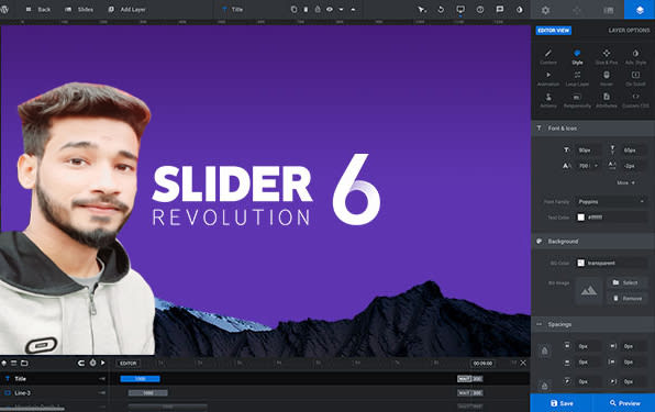 I will design slider revolution 6 and 5 in 1 hour