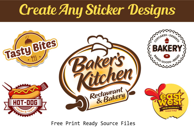 I will design sticker and vinyl, product packaging box, label