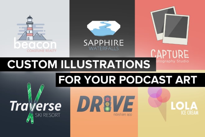 I will design unique podcast cover art