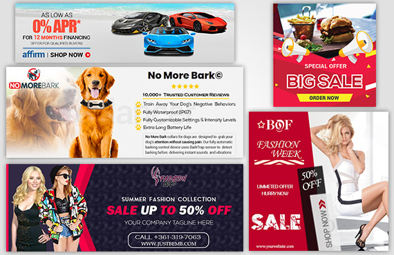 I will design web banner, facebook cover page, and static banner