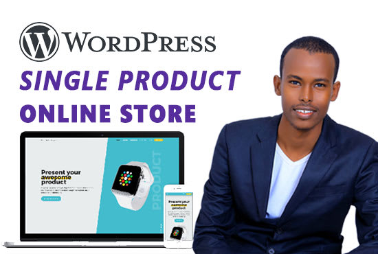 I will design wordpress single product store, one product store