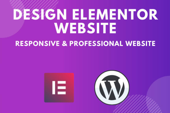 I will design wordpress website by elementor pro page builder