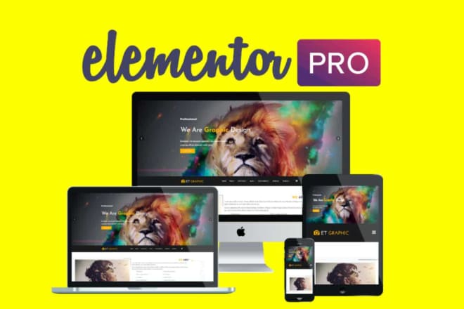 I will design wordpress website, landing page, blog site using elementor pro