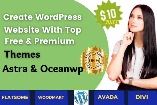 I will design wordpress website with top premium themes