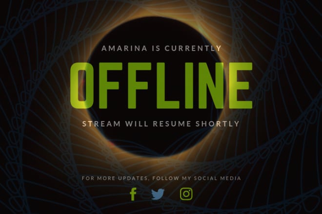 I will design world class twitch banner, offline screen, overlay