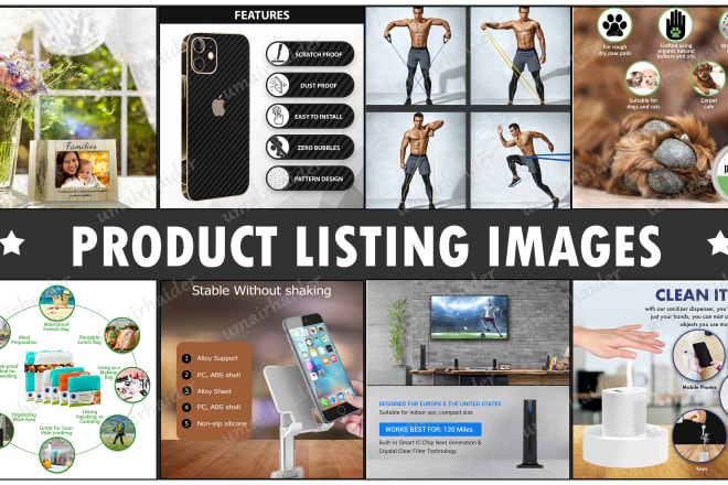 I will design your amazon product listing images