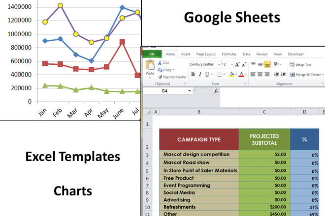 I will develop excel or google sheet templates for data analytics