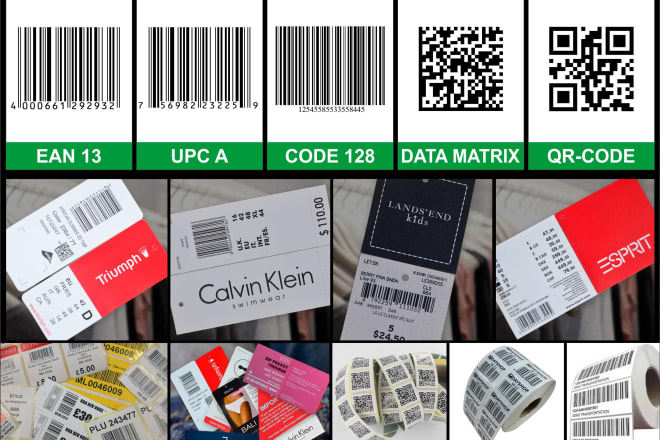 I will do any barcode or qr code with label tag and sticker in 1 day
